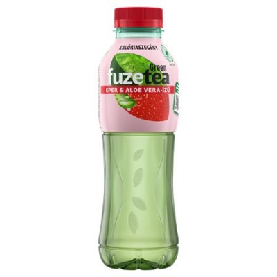 Üdítőital, szénsavmentes, 0,5 l, FUZETEA, zöld tea eper-aloevera