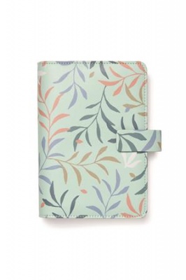 Kalendárium, gyűrűs, betétlapokkal, personal méret, FILOFAX "Botanical", menta